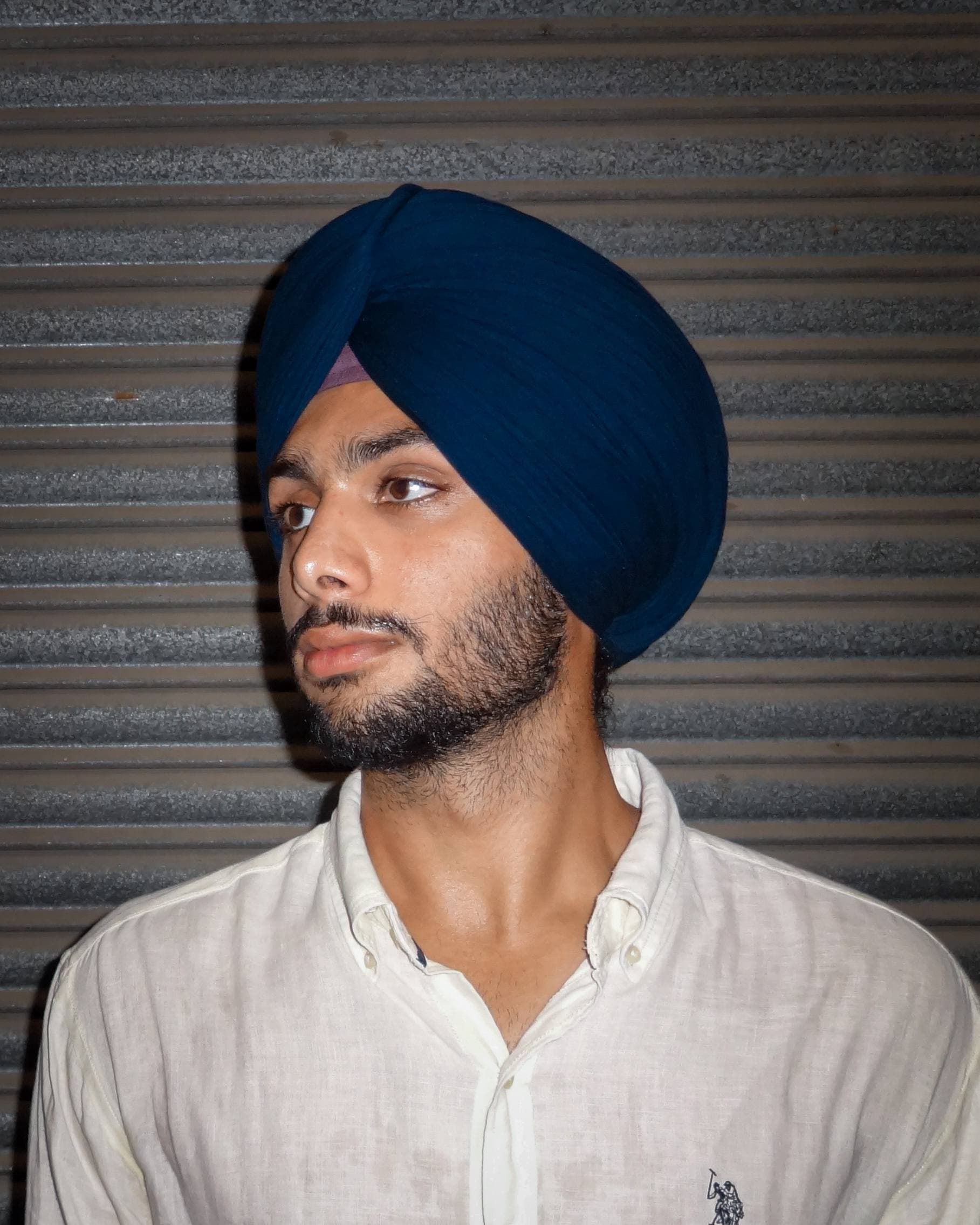 Navy Blue Full Voile turban